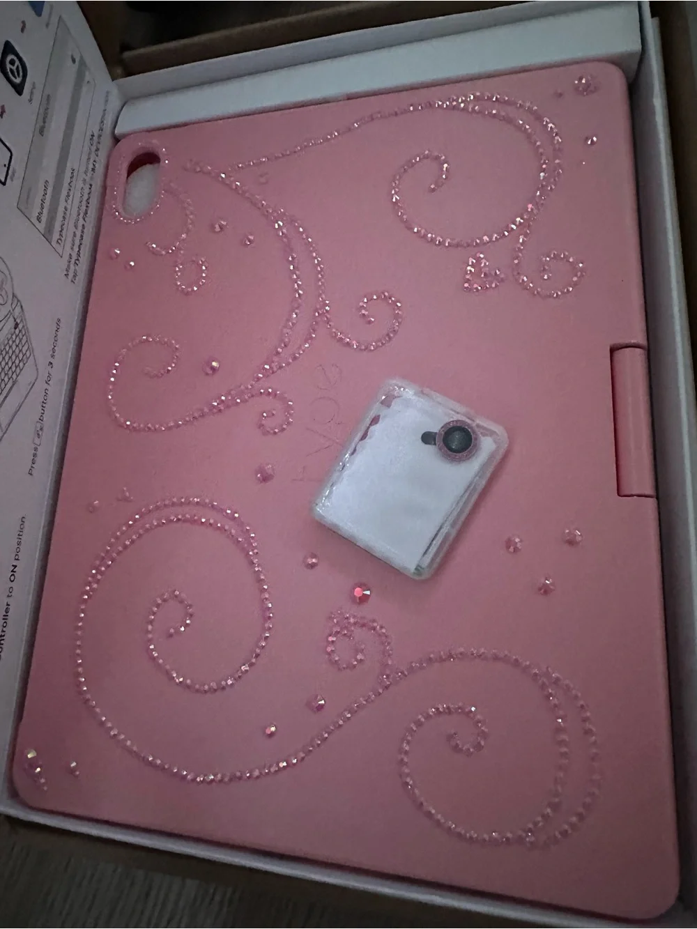 Pink Tablet Keyboard Case with Touchpad - Compatible Tablet Accessory